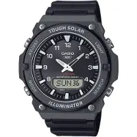 Casio Aq-s820 46.6mm 10atm Solar Quartz Analog-digital Klokke