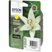 Epson T0594 - 13 ml - gul - original - blister - blekkpatron - for Stylus Photo R2400