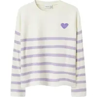 Name it Genser - Strikk - NkfLine - Purple Rose/Cloud Danser - - 7-8 år (122-128) - Genser