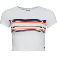 Superdry Vintage Stripe Crop T-skjorte