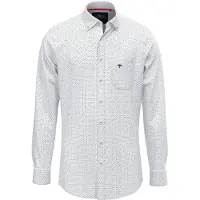 Fynch&Hatton Multicolor Minimal Print Skjorte Med Lange Ermer