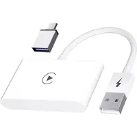 Mtp Products CarPlay Trådløs Adapter till iOS - USB, USB-C - Hvit