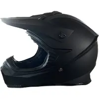 MCU-Sport Crosser Hjelm Mat Sort str. S