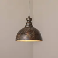 Opviq Pendellampe Saglam, 1 lyskilde, gammel messing, metall, Ø 40 cm
