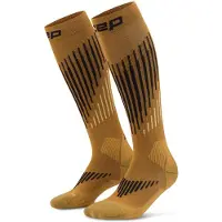 Cep Ski Touring Merino Socks Tall 3.0, Skistrømper, Herre, Brown/Anthracite