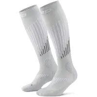 Cep Ski Touring Merino Socks Tall 3.0, Skistrømper, Dame, Grey/White