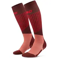 Cep Ski Ultralight Socks Tall 3.0, Skistrømper, Dame, Brown/Dark Red