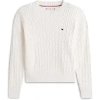 Tommy Hilfiger Genser - Strikk - Ivory Silke - - 16 år (176) - Genser