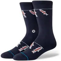 Stance Gone Fishin Crew Socks mønster