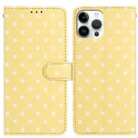 Mtp Products iPhone 16 Pro lommebokveske med prikkmønster - gul