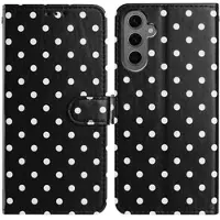 Mtp Products Samsung Galaxy S25+ lommebokveske med prikkmønster - svart