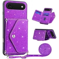 Mtp Products iPhone Air Stardust Deksel med Kortlomme - Lilla