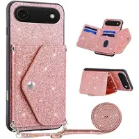 Mtp Products iPhone Air Stardust Deksel med Kortlomme - Rosa