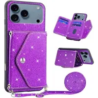 Mtp Products iPhone 17 Pro Stardust Deksel med Kortlomme - Lilla