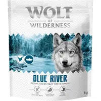 Wolf of Wilderness Adult "Blue River" laks - Sparepakke: 4 x 1 kg Ny oppskrift