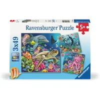 Ravensburger Puslespill - 3x49 Brikker - Under vann - - OneSize - Puslespill