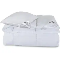 Borg Living Dyne- og putesett - Helårs fiberdyne 140x220 cm + pute 60x63 cm - Mikrofiberdyne -