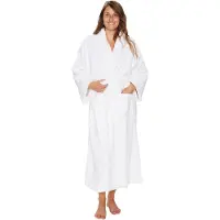 ByBorg Morgenkåpe - bambus - Str. XL/XXL - Badekåpe - Hvit - Excellent