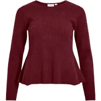 Vila Vimable Peplum Strikket Pullover