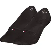 Tommy Hilfiger Fotball - 2-pack - Footie - Svart - - 35/38 - Sokker