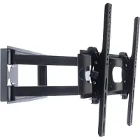 Art AR-86 - Brakett - justerbar arm - for LCD-TV - metall - svart - skjermstørrelse: 32-63 - veggmonterbar