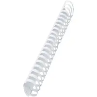 GBC CombBind - 51 mm - 21 ringer - A4 (210 x 297 mm) - 450 ark - hvit - 50 stk plastbindekam - for CombBind C110, C210, C250PRO