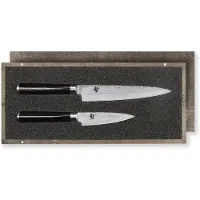 Kai DMS-210, Kniv / Skjærer eske sett, Stål, Tre, Rustfritt stål, Sort, Japan