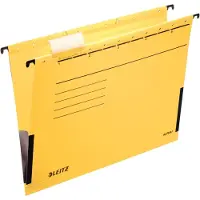 Leitz ALPHA - Hengefil - V-sokkel - for A4 (210 x 297 mm) - med fliker - gul