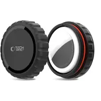 Mtp Products AirTag Tech-Protect vanntett etui med vri-lås og 3M selvklebende feste - svart