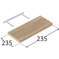 Velano Fs 24/24 Db hylle Sonoma eik 24x24 cm