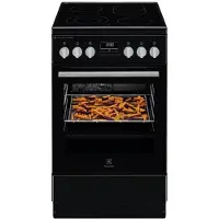 Bosch komfyr tilbud! Electrolux elektrisk komfyr med elektrisk ovn svart LKR564275K