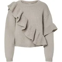 Pieces Pcnor Frill Strikket Pullover