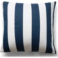 By Night Putetrekk 60x63 cm - 100% bomullssatin - Nordic Stripe - Brede blå striper
