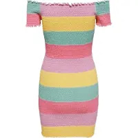 ONLY Elila Off Shoulder Smock Kort Ermet Kjole