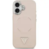 GUESS iPhone 17 Triangle Logo-deksel - MagSafe-kompatibel - Rosa