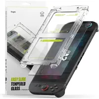 Ringke Easy Slide 2-pakning herdet glass for Nintendo Switch 2 - gjennomsiktig