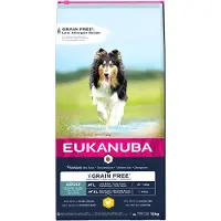 Eukanuba Grain Free Adult Large med kylling - Sparepakke: 2 x 12 kg