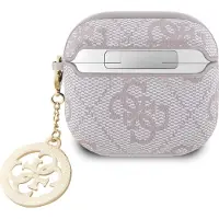 GUESS AirPods 4 4G Strass Charm-etui - Rosa