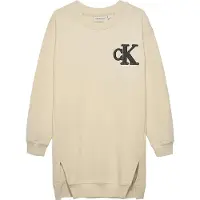Calvin Klein Towling Monogram Terry Kjole Med Lange Ermer