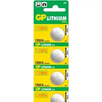 GP Lithium knapcelle CR2016 5-p