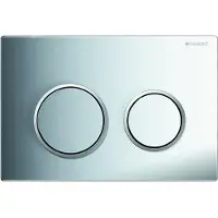 Geberit Kappa 21 betjeningsplade, krom-mat-krom