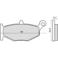 RMS Beauty Suzuki Gsr 600cc 225103063 Sintrede Bremseklosser