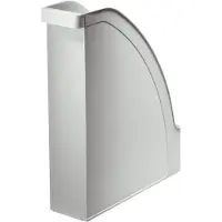 Leitz mappe Plus, DIN A4, polystyren, grå kapasitet: 70 mm, med innfelt grep, høy front (2476-02-85)