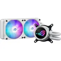 Asus ROG STRIX LC III 240 ARGB - White Edition - væskekjølesystem for prosessor - Radiatorstørrelse: 240 mm - (for: LGA1700, LGA1200, LGA115x Socket, AM4, AM5) - kobber - 120 mm - hvit