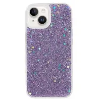 Mtp Products iPhone 14 Glitter Flakes TPU-deksel - Lilla