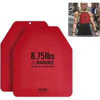 Vevor vektvestplater, 8,75 lb par, premium stålvektplater, konturert ergonomisk passform – WOD-er, ekstra vekt for vektvester, for styrketrening, løping, fitness, tunge treningsøkter