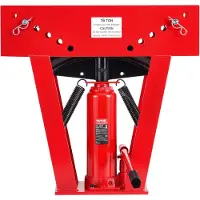 Vevor hydraulisk rørbøyer, 16 tonns manuell bøyemaskin for kobbereksosrør med 8 matriser (1/2" - 3") og 90 - 180° justerbare ruller, kraftig rørbøyer for rør- og rekkverkskonstruksjon