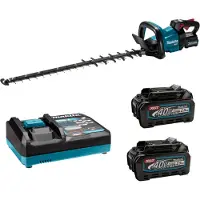 Makita UH007GD201 - Hekkstusser - trådløs - 40 V - 2.5 Ah - 2 batterier, inkludert lader - 2000/3000/4000 spm - 750 mm - kuttekapasitet: 25 mm - 5....