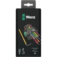 Wera L-nøkkelsett Blacklaser 967/9 Tx Bo Sb