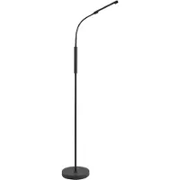 QAZQA Moderne gulvlampe svart inkl. LED 3-trinns dimbar oppladbar - Statler